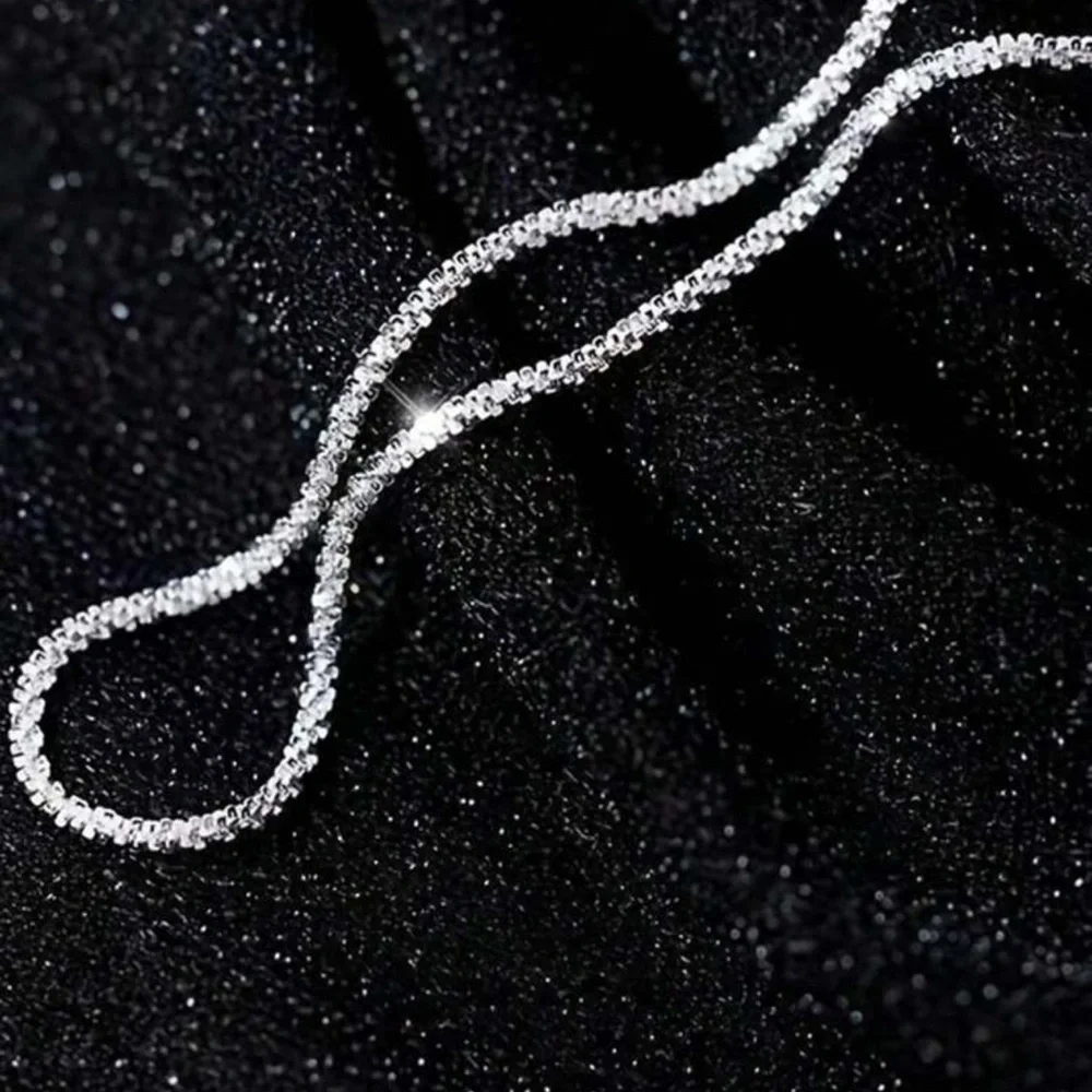 2pcs/set Simple Shiny Silver Anklet For Women, Great For Dates, Holidays - Picture 3 of 5